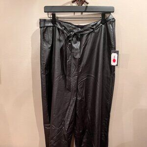 Lysse Vegan Black Belted Pants